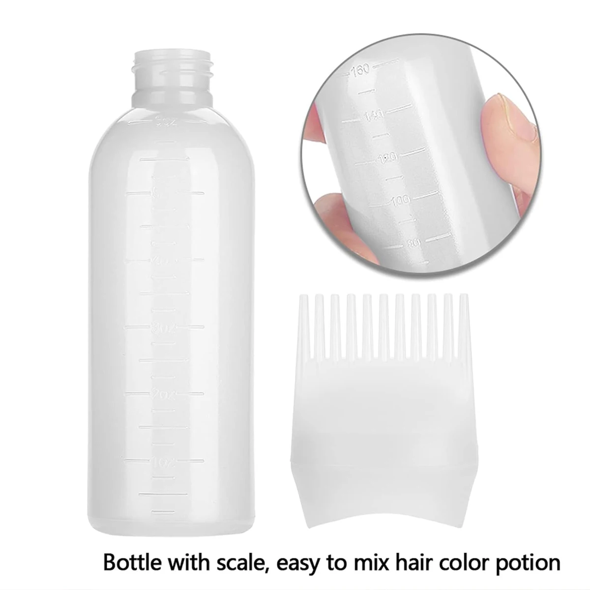 

Barber Dyeing Bottle Shampoo Oil Applicator Brush Scalp Treament Applicator Bottle Salon Home DIY Hair Coloring Styling Tools 염색