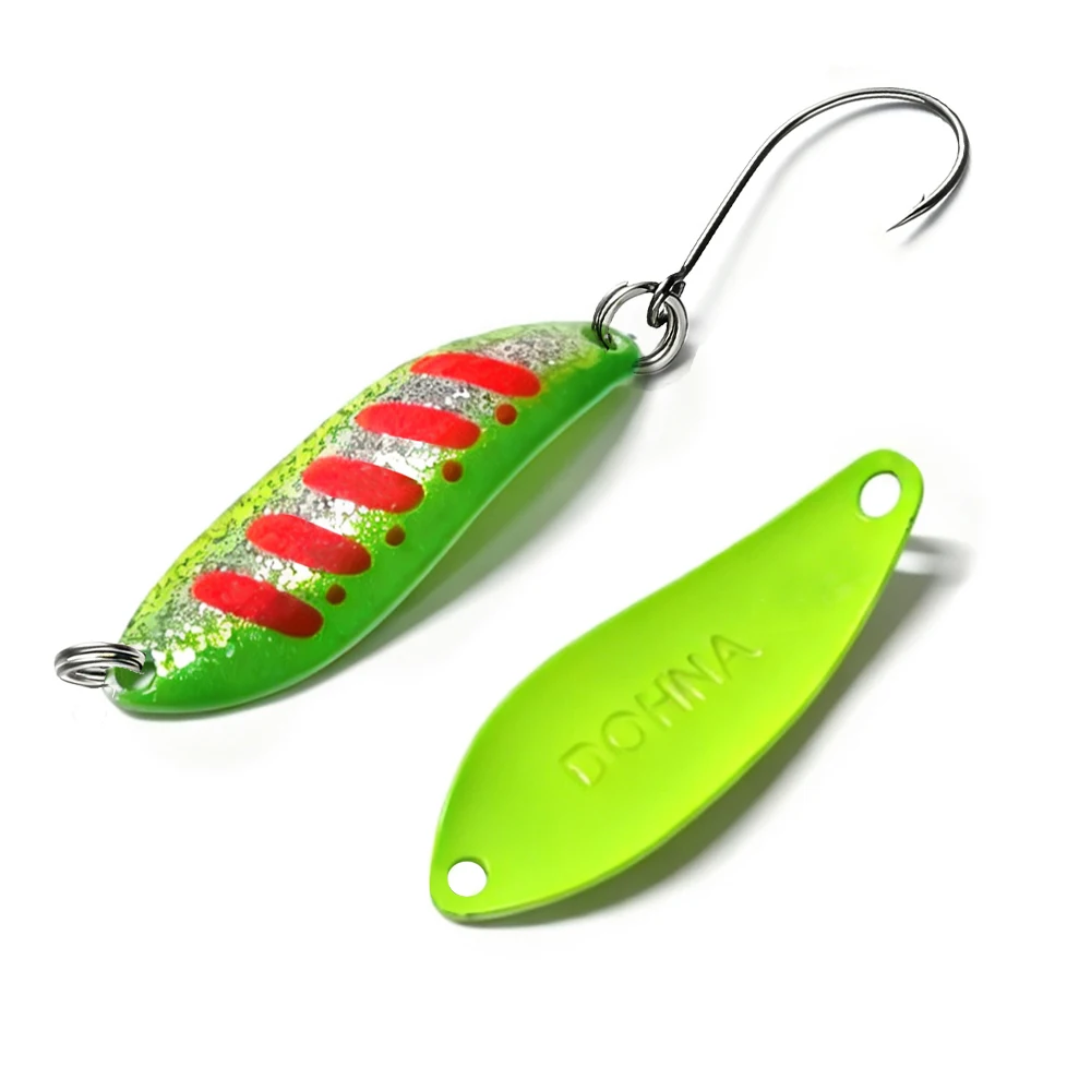 Dohna 1 Stück Peche Leurre Pesca 3,8g 38mm Bunter Löffelköder Spinne Rbait Kupfer Metall Angelköder für Forelle, Hecht, Barsch, Lachs – Detail 14