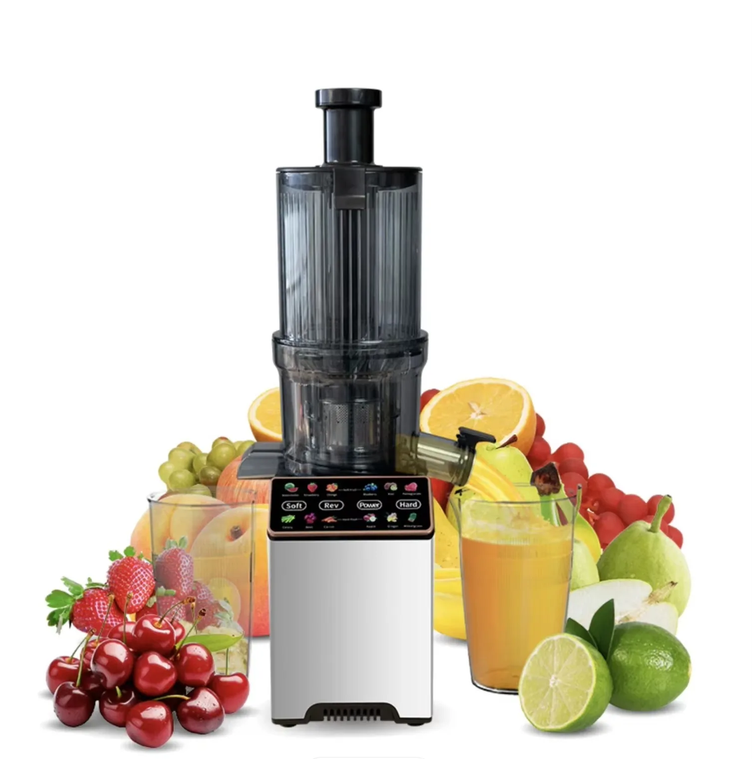 

Electric Durable Commercial Masticating Juicer with Plastic Housing Mini Portable Design 350ml Fruit and Vegetable Juicer