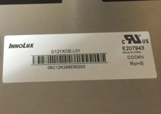 1024x768 600cd/m2 12.1 inch lcd display for industrial panel pc Innolux G121XCE-L01