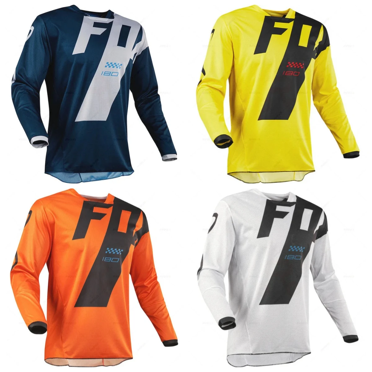 Nouveau Séchage rapide vitesse conquérir été à manches longues VTT combinaison d'équitation combinaison de course tout-terrain hommes Sports de plein air