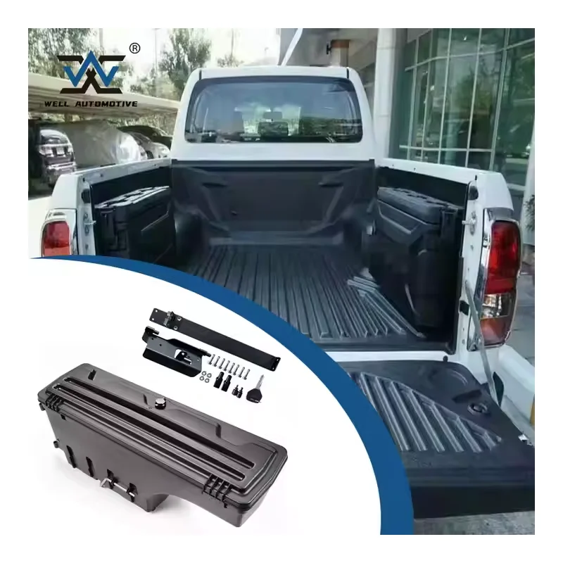 

Newest Offroad Parts ABS Storage Boxes Aftermarket Black Plastic Tool Box For Colorado