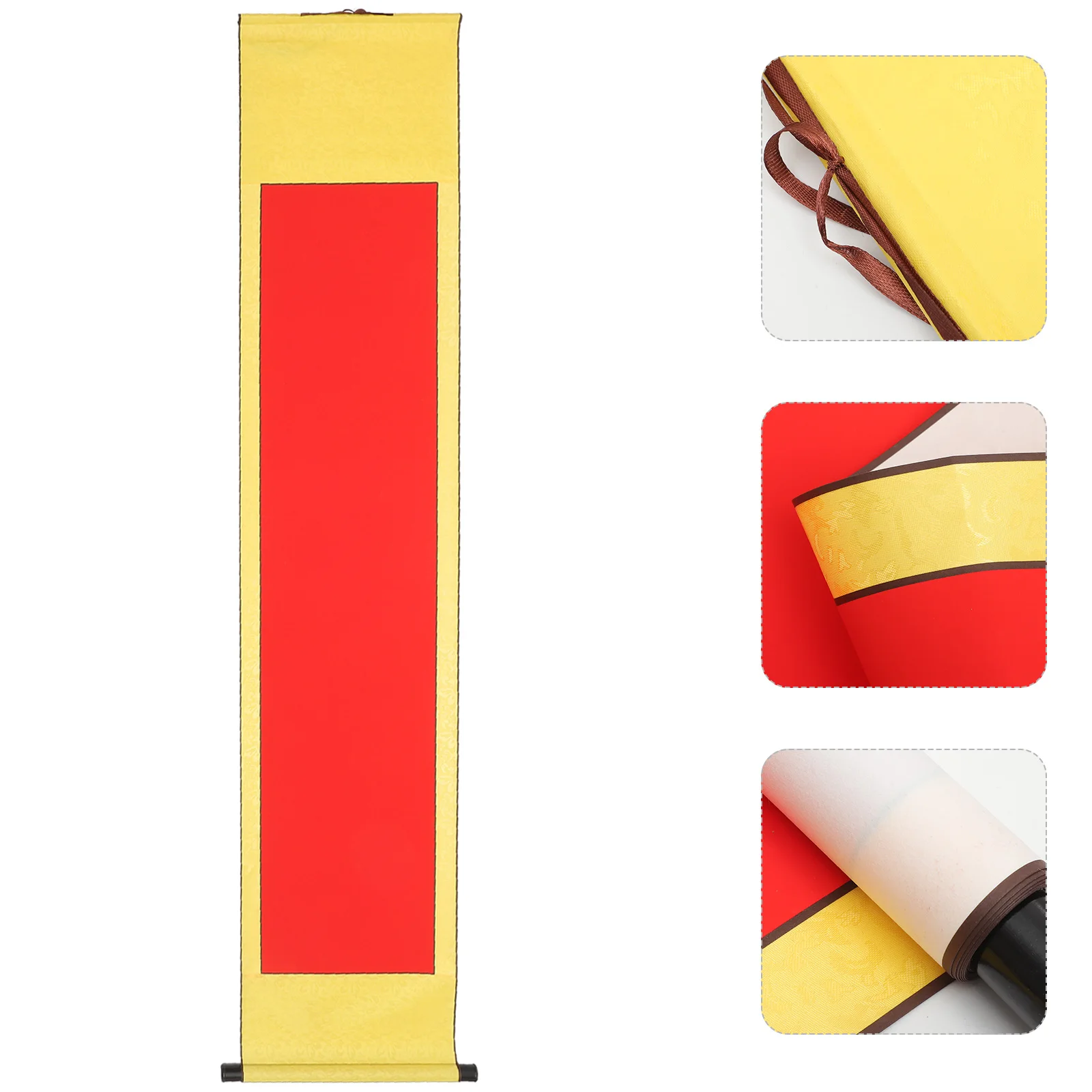 

Red Hanging Painting Foldable Scroll Wall Multifunction Chinese Paper Calligraphy Accessory