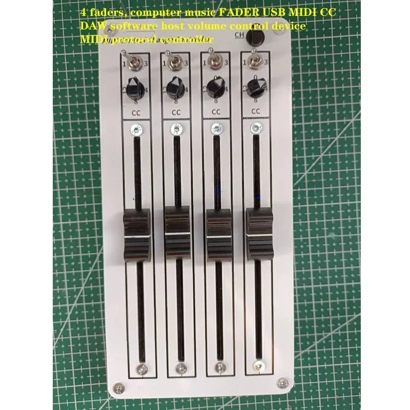 

MIDI protocol controller, 4 faders, computer music FADER USB MIDI CC DAW software host volume control device