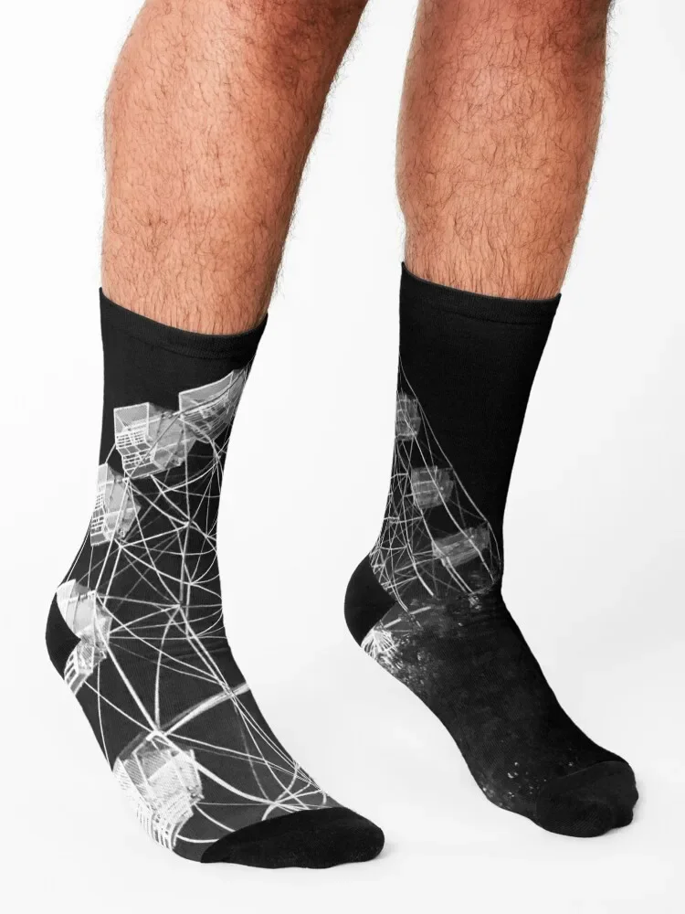 Nacht Riesenrad 1 Socken modische süße Wanders ocken Frau Männer