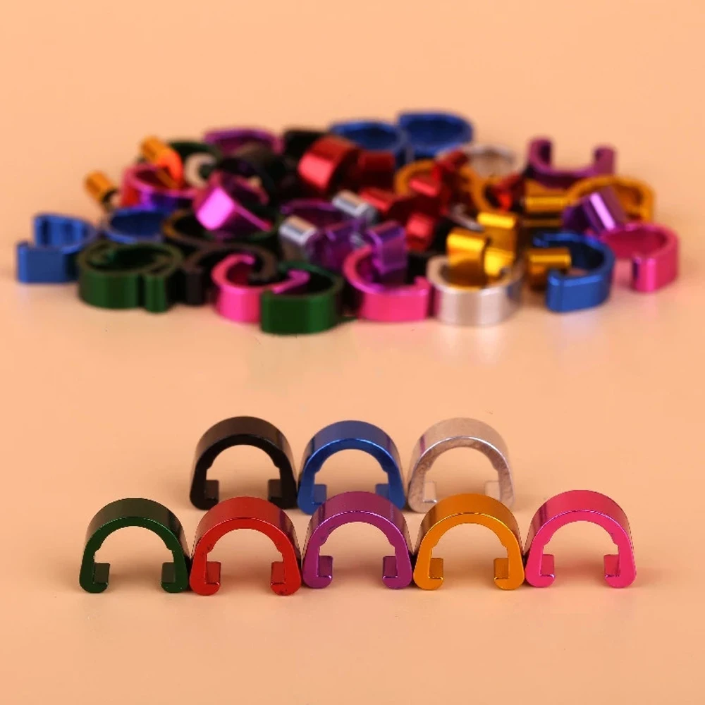 Parts For Shifter Cable Aluminum Alloy Road Bike MTB Bike C Shape Buckle Fixed Tubing Clips Fixed