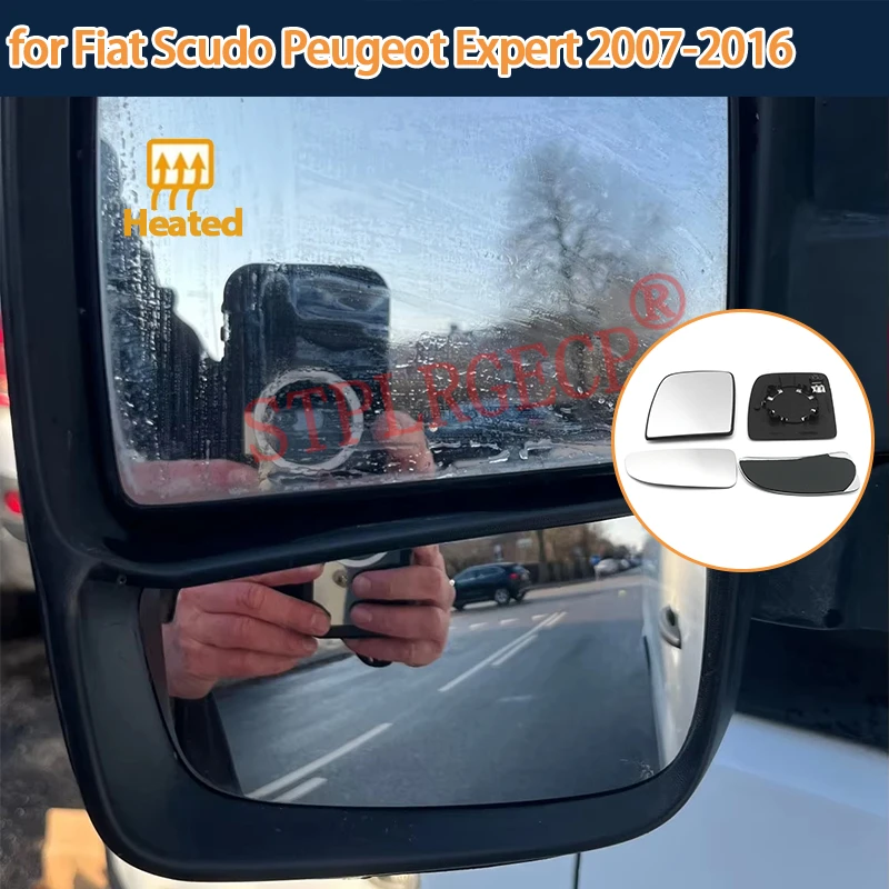 For Fiat Scudo Peugeot Expert 2007-2016 Driver or Passenger Side Mirror Heated Glass Rearview Exterior Mirror Parts