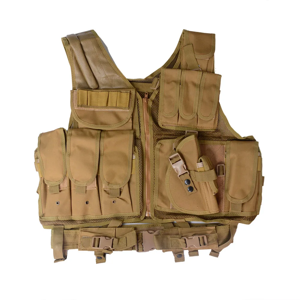 

Mesh Tactics Live CS Field ultra light breathable combat vest outdoor camouflage outdoor amphibious tactical vest