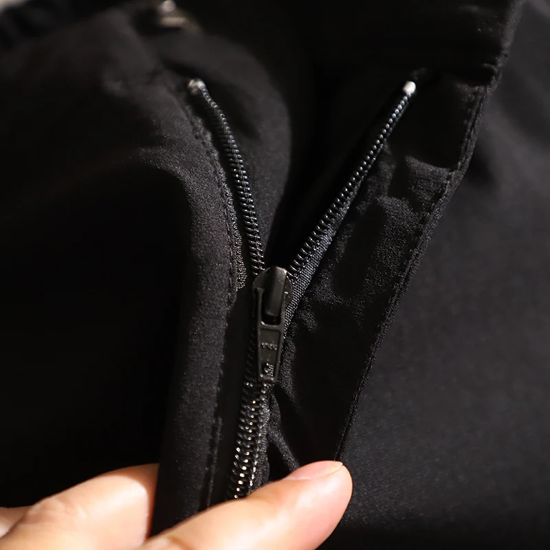

Qui Dry Breathable Men's Outdoor Hiking Soft ell Casual Pants Thin Spring Summer Version Replaceable Durable Lightweight