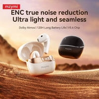 mzymi Q13 Bluetooth5.4 Headset True Wireless Earphone ENC Noise Cancelling Sport Gaming Headphone LED Digital Display Earbuds