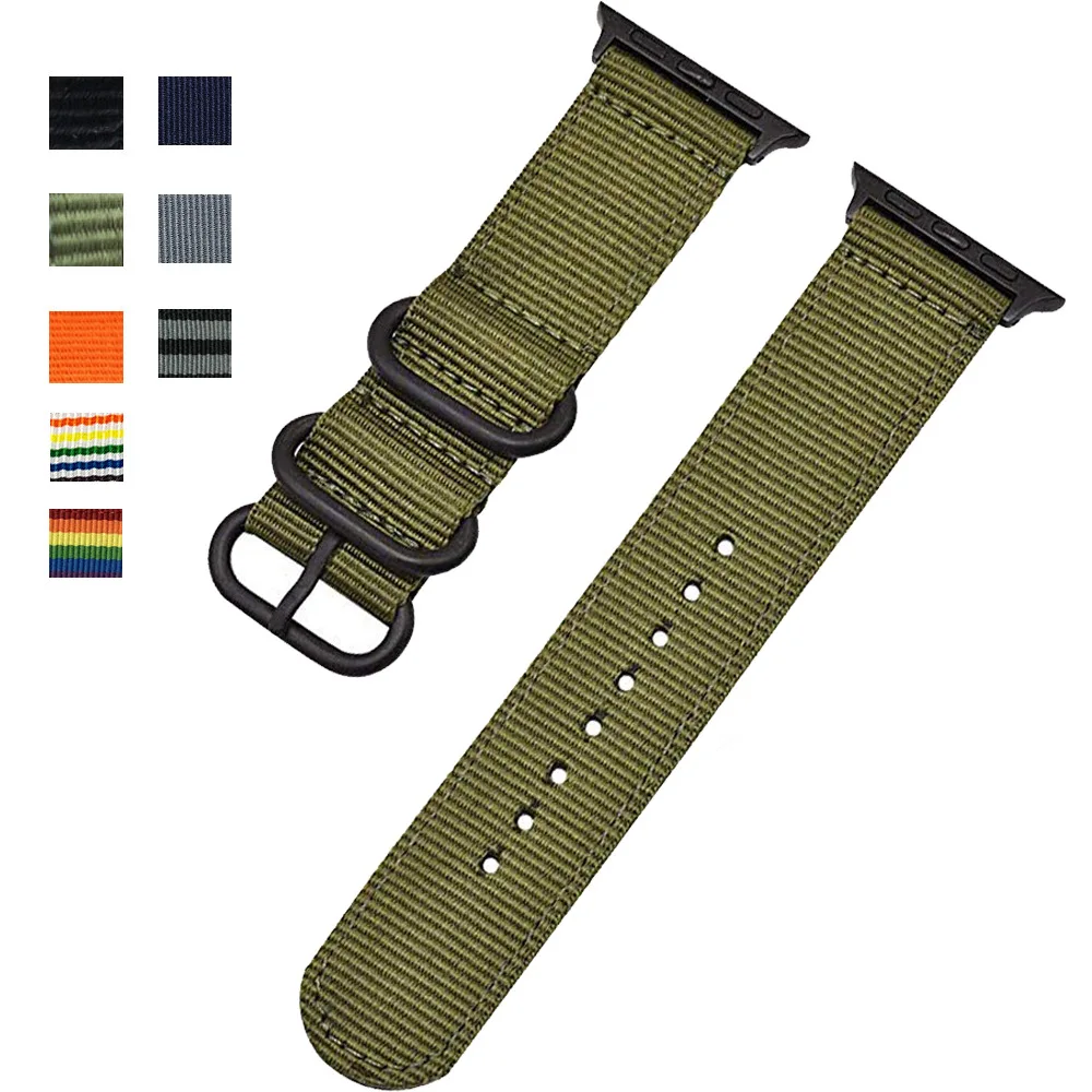 

Adapted to Apple Watch Strap for iWatch 8 7 6 SE 5 for Apple Nylon Fabric Watch Strap