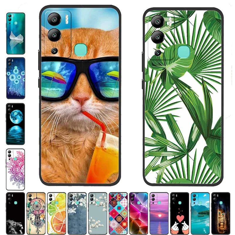 For Infinix Hot 12 Play NFC Case X6816D TPU Bumper Shockproof Back Cover for Infinix Hot 12 Play NFC Protect Coque Fundas