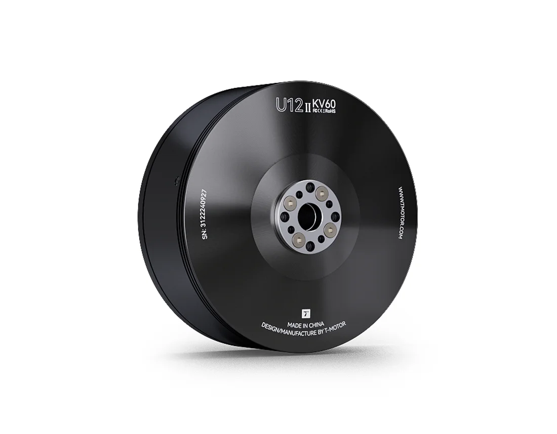 Silnik bezszczotkowy T-MOTOR U12 II KV60 KV120 typu U, wysoka wydajność, silnik zewnętrzny, maksymalny siła pchania 20,4 kg, długa żywotność, do dronów DC o dużej udźwigu.