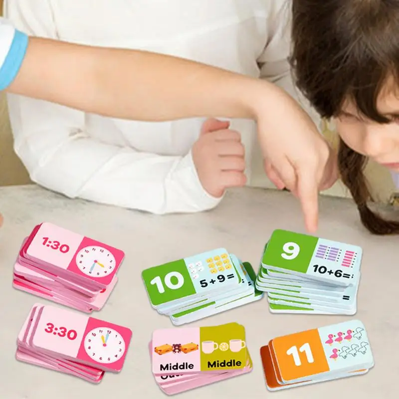 유치원 수학 나무 줄기 교육 장난감 유치원 수학 게임 시간 인식 단어 학습 장난감 및 대화형 도구