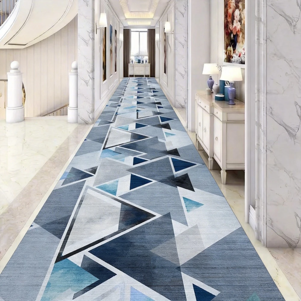 Retro Persian Style Long Runner Corridor Carpet Light Luxury Bohemia Decoration Hall Aisle Rug Non-slip Lobby Stairway Floor Mat