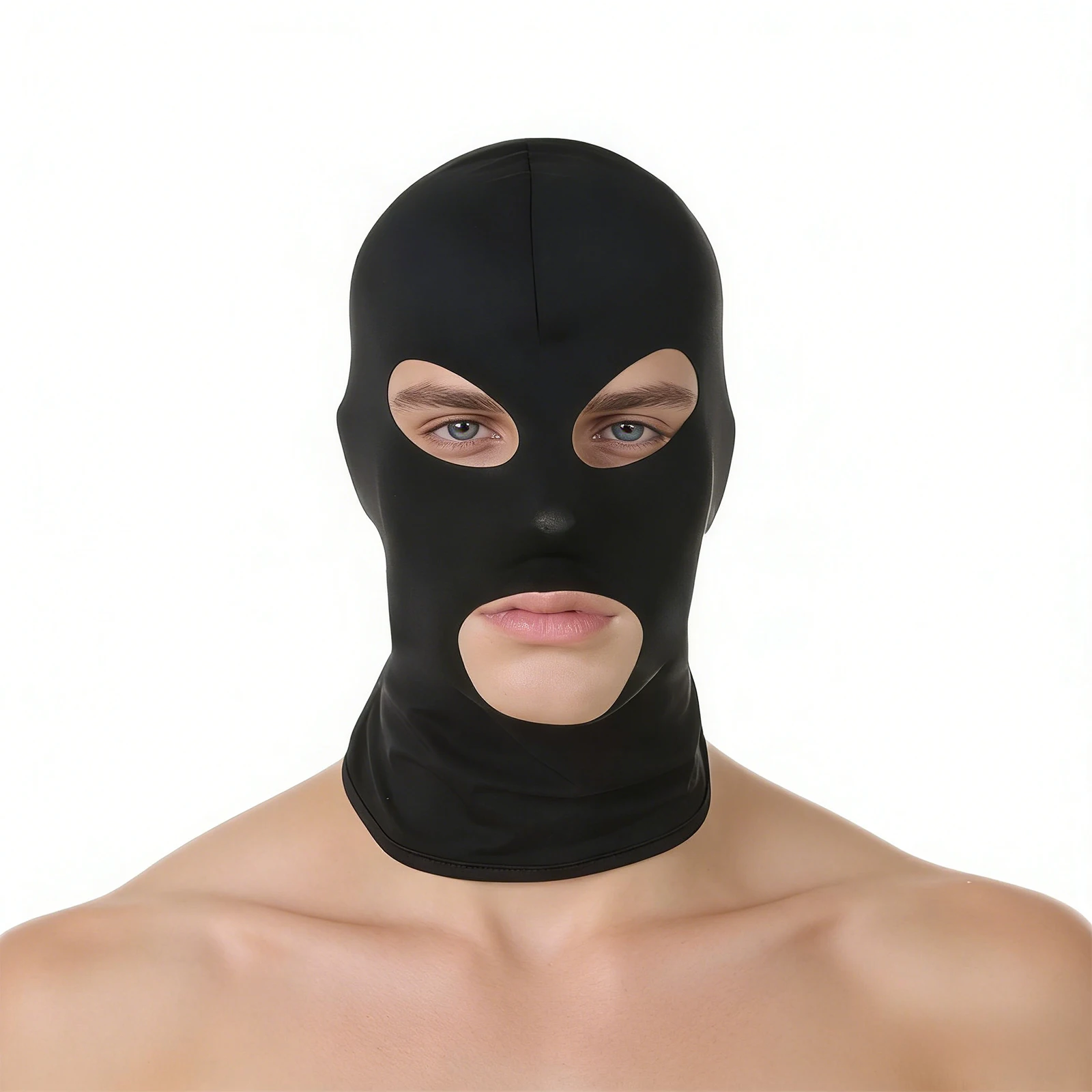 Men Women Eye Hood Face Head Mask Headgear Adult Balaclava Ice Silk Cosplay Party Cap Costume Role Play Game Adult Accessories 4