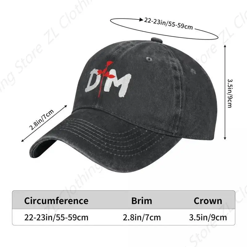 Y2K 2024 Music Band Depeched Cool Moded Violator Denim Cap Skate Hip Hop Dad Hats Summer Women Men Streetwear Baseball Caps