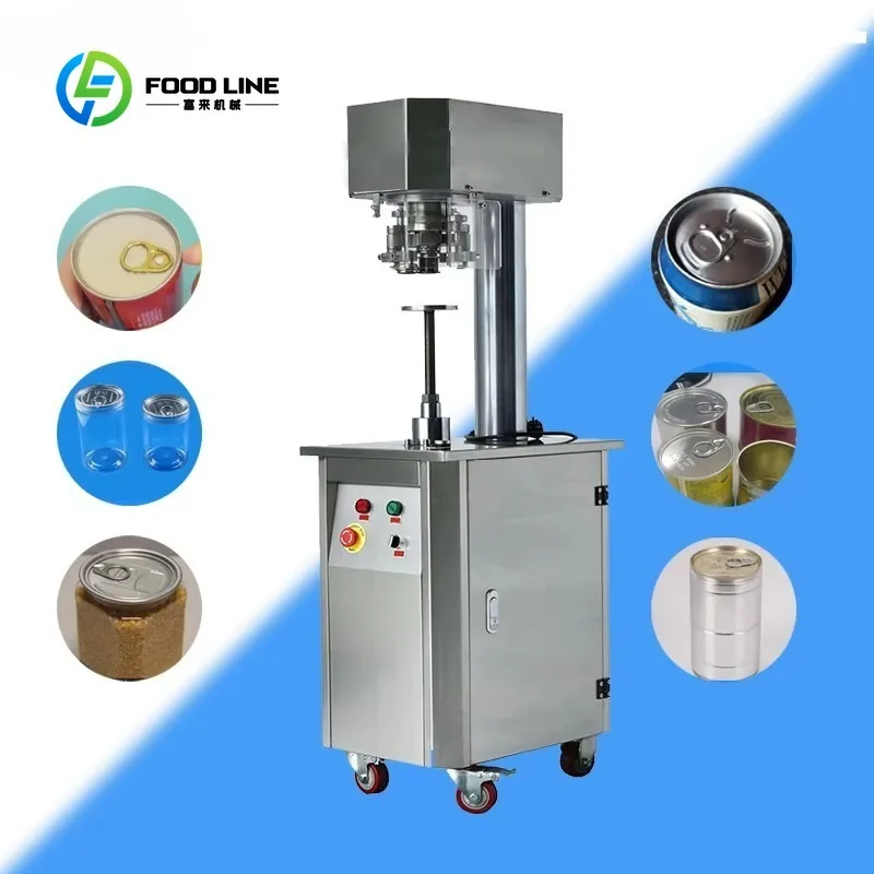 Customized Semi Automatic Tin Can Sealing Machine Can Sealer Machine for Tomato Beer  Quick Sealing of Cans