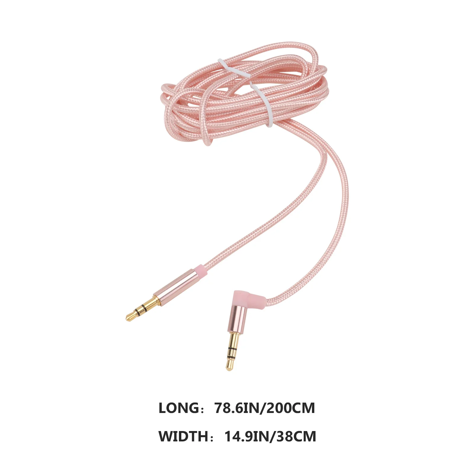 

1Pcs Audio Cable Aux Copper Plug Tin Plated Noise Reduction Compatible for Headphone Speaker Phone Tablet Stereo Cord