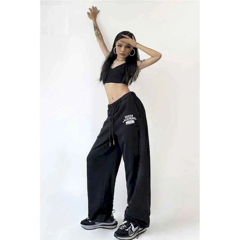 Streetwear Pants Women's Pants Loose High Street Harajuku Sweatpants Korean Fashion Vintage Full Length Trousers Y2k Clothes