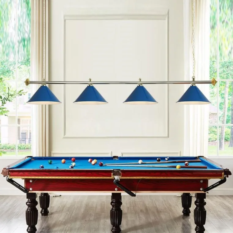 Simple Style  Billiard Pool Games Light 6 Shade Lamps for 8FT 9FT Table