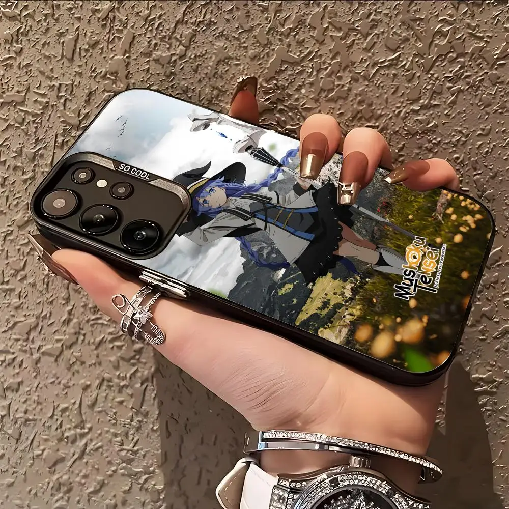 Mushoku Tensei Roxy Phone Case for Samsung Galaxy S26 S25 S24 S23 S22 S21 S20 Note20 Plus Ultra Colorful Silver Cover