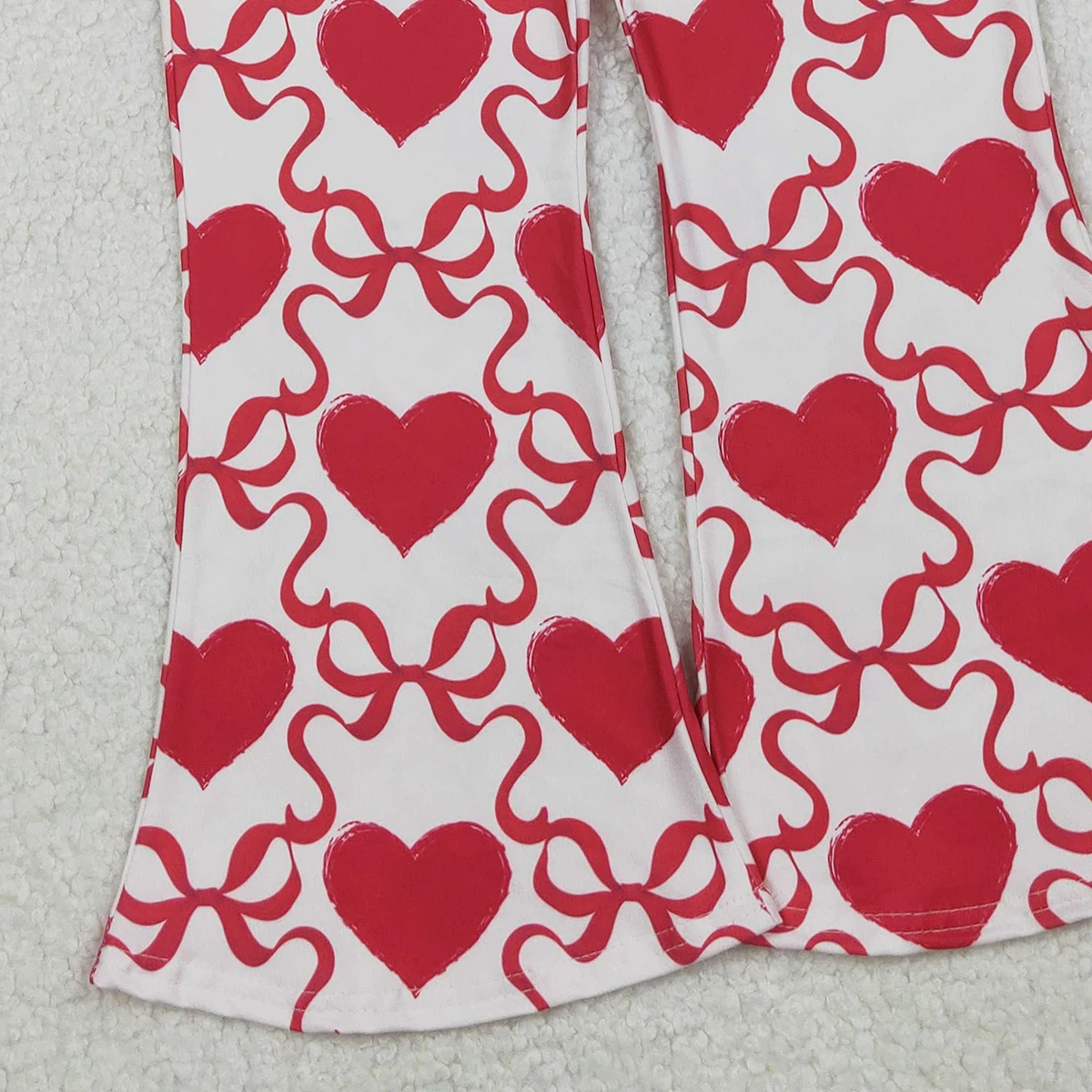 Z1020-09 P0895 ملابس خريفية للأطفال سراويل سفلية على شكل جرس مطبوعة على شكل قلب لعيد الحب #6