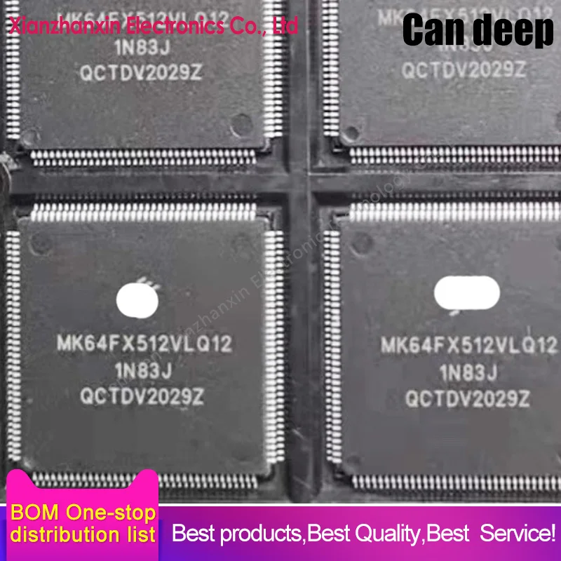 

MK64FX512VLQ12 MK64FX512VLQ MK64FX512 LQFP-144 Microcontroller chips in stock