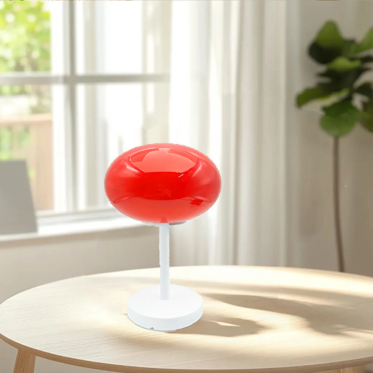 LED 3-Color  Bedside Lamp Modern Home Stay Decor Warm Bedroom Glass Night Light Dining Table Ambience Lighting USB Port