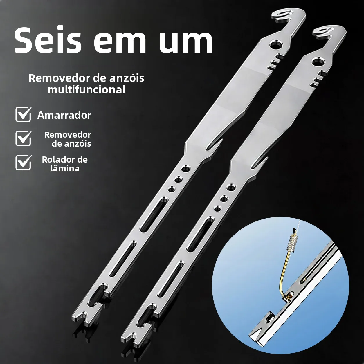 novo-dispositivo-multifuncional-seis-em-um-para-remocao-de-anzois-e-atado-de-nos-com-rolagem-rapida-de-linha-em-aco-inoxida