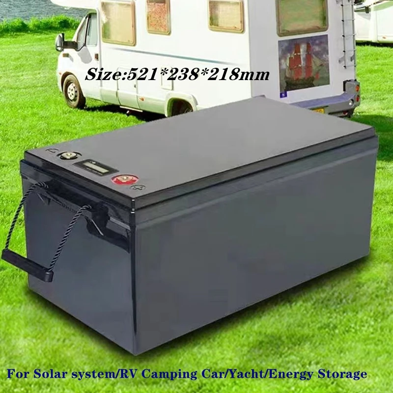12V 24V 36V 48V 100AH 150Ah 200AH 300Ah 400Ah LiFePO4 Lithium Battery Bluetooth BMS APP for Solar Inverter EV Fishing Boat