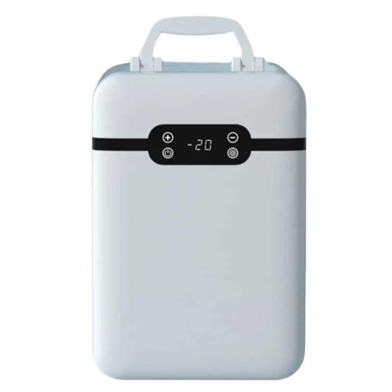 

22L Compressor Cooling Mini Refrigerator, 17L and 5L Cold Tanks with Adjustable Temperature, Dining Table Portable Refrigerator