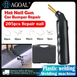 Black Plastic Welder 65W Hot Nail Gun Car Bumper Repair Kit Cracking Tool Garage Nailer PVC Machine Welding