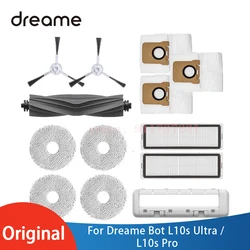 New Original Robot Accessories Parts for Dreame Bot L10s Ultra / Pro , Main Side Brush, Cover, Filter,Dust Bag,Mop Rag Optional