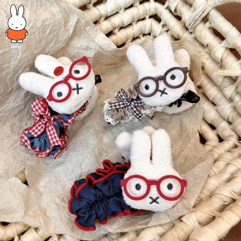 Kawaii Miffy Rabbit Cute and Cartoon Hairpin for Girls' Ponytail or Bun At The Back of The Head, Banana Clip Hair Accessory