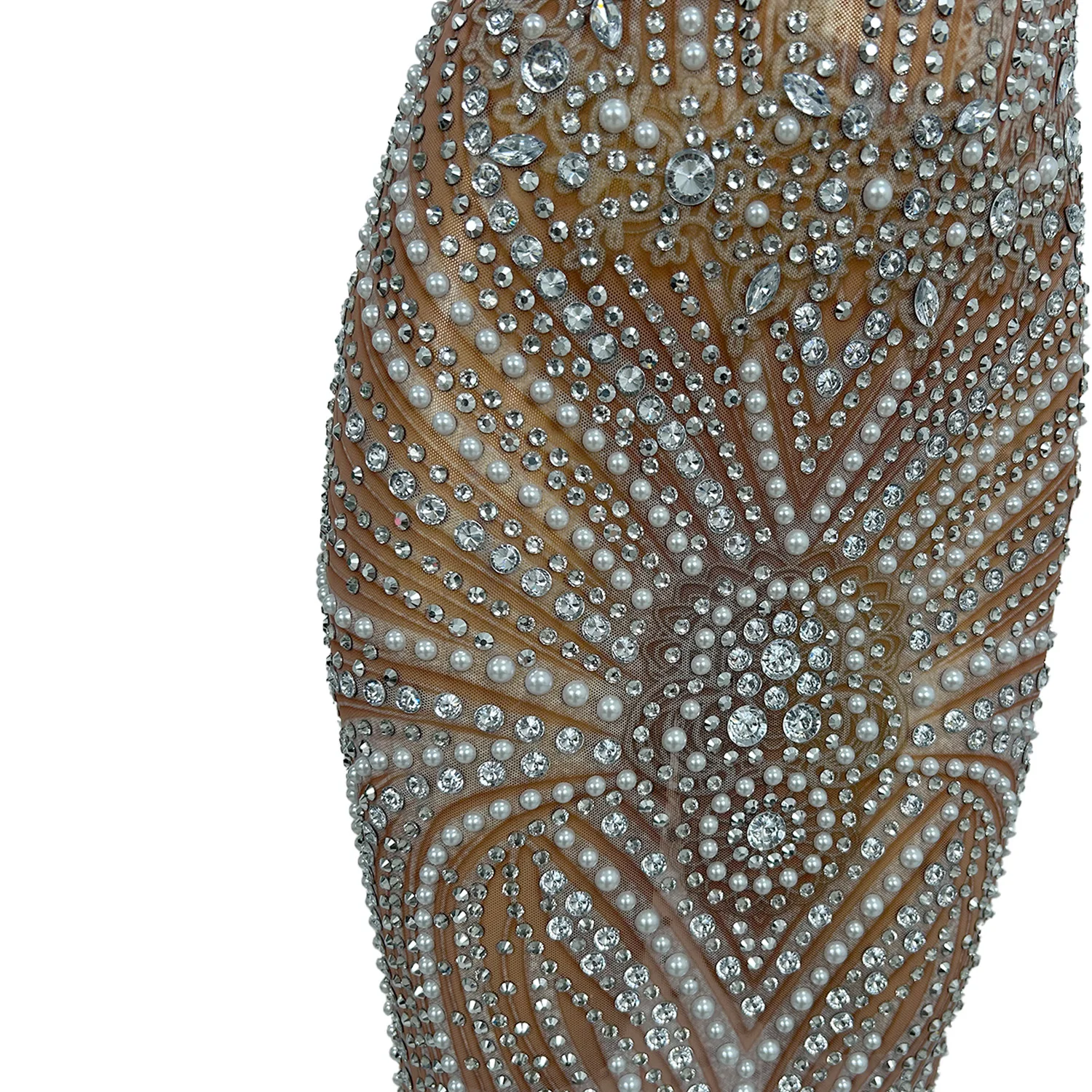 Elegant Strapless Birthday Wedding Guest Rhinestone Dress Long Dinner Gown Party Outfit Women Floor Length Prom Evening Dress