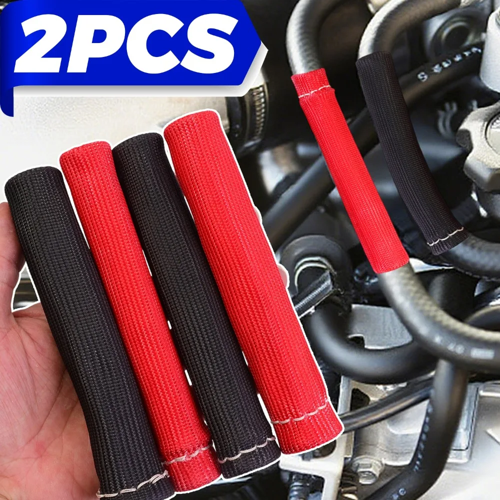 

Spark Plug Wire Harness Protective Cover High-temp Fiberglass Car Ignition Wire Thermal Protector Universal Engine Accessories