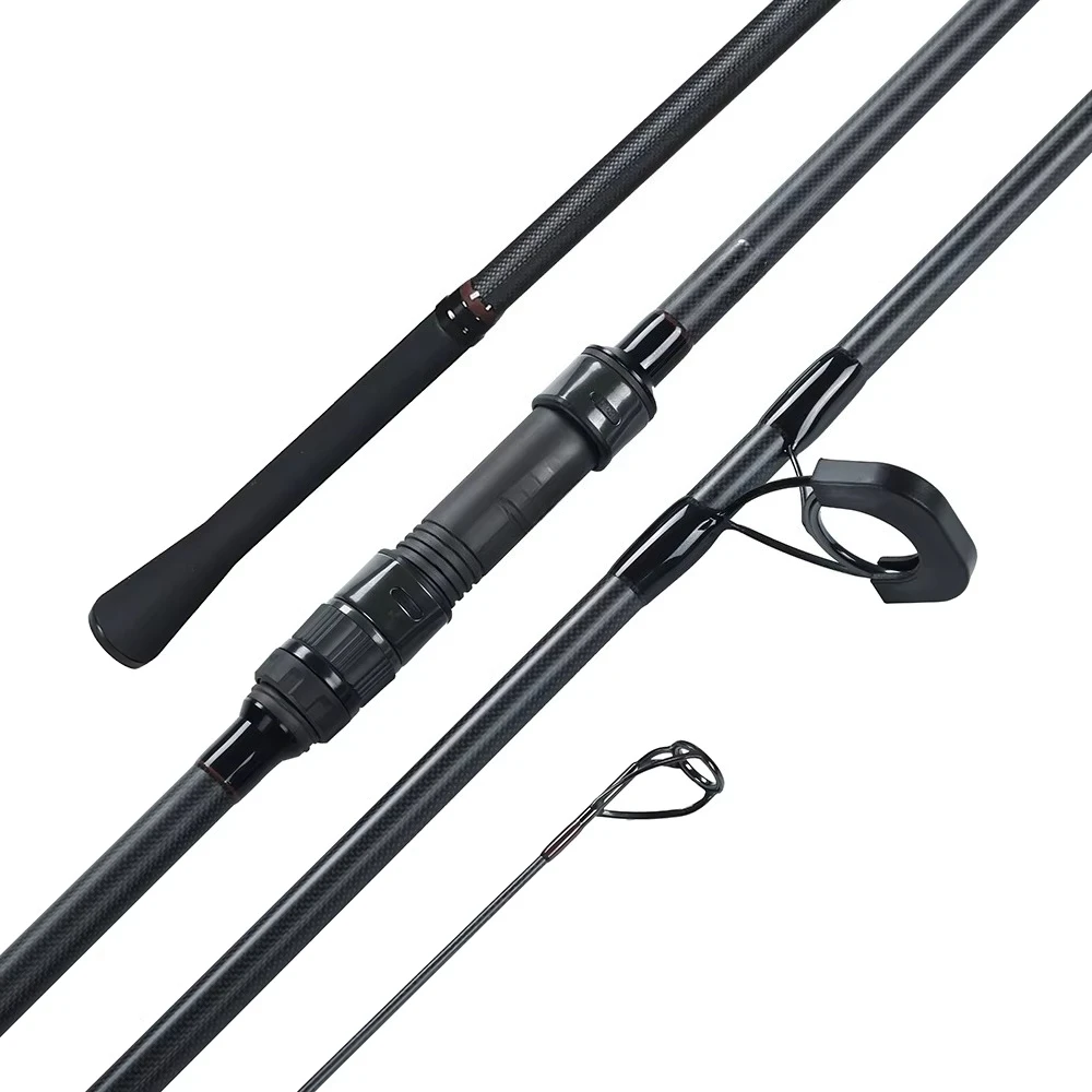 

Carbon Fiber Pike & Carp Fishing Rod 12ft/3.6m 3 Sections EVA Handle Golden Reel Seat 307g