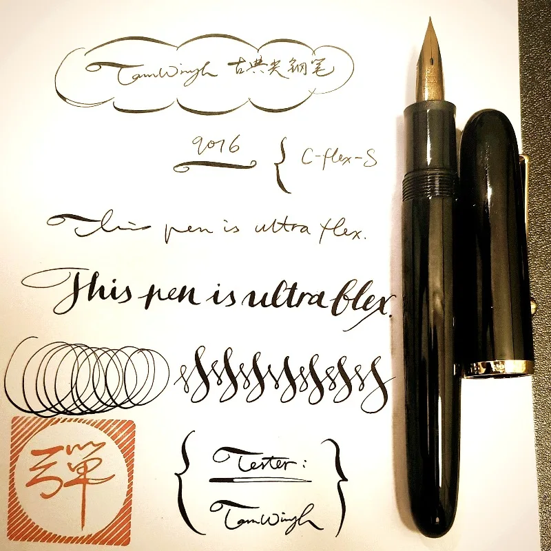 

Tamwingh Classical Elastic Nib Pen Jinhao Pen Body Paired with Classical Long Knife Elastic Tip Pen for Daily Sketching Writing