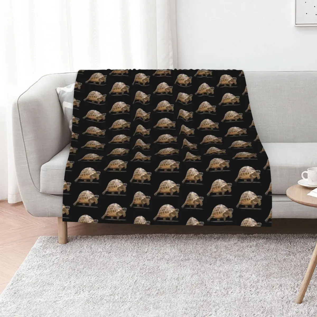 Marching Baby Tortoise Cartoon Vector Isolated Throw Blanket Flannels Thin for sofa Polar for winter Nap Blankets