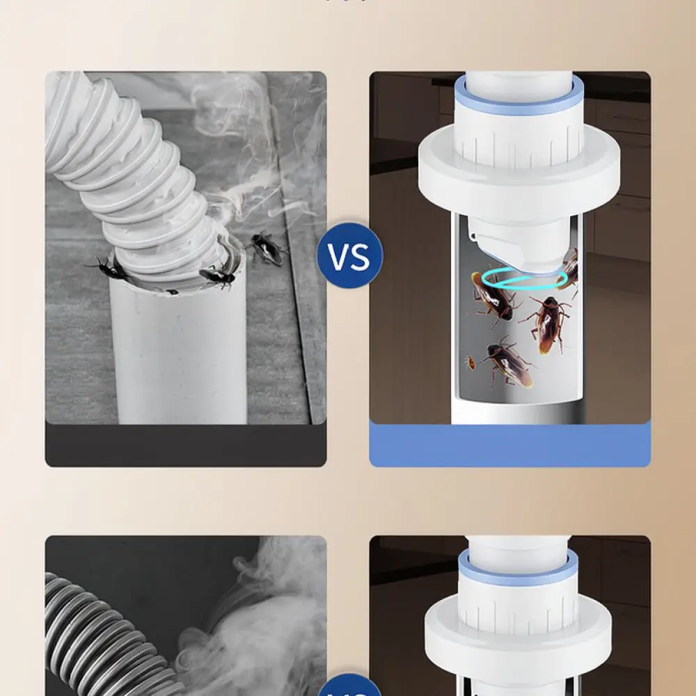 For For Qidianruri Kitchen Pipe Deodorant Sealing Plug Sewer Drain Anti Backflow Ring Sink Basin Odor Proof PVC Accessory