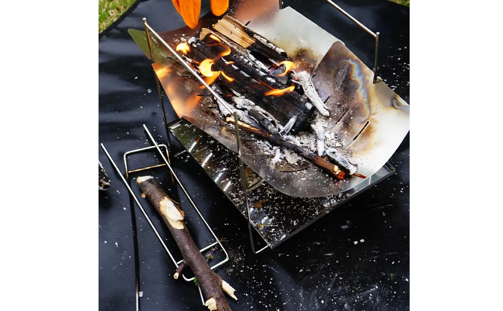 Fire Retardant Blanket Portable Handle Fireproof Cloth Fireproof Mat Reusable Outdoor Gear Tear-Resistant for Travel