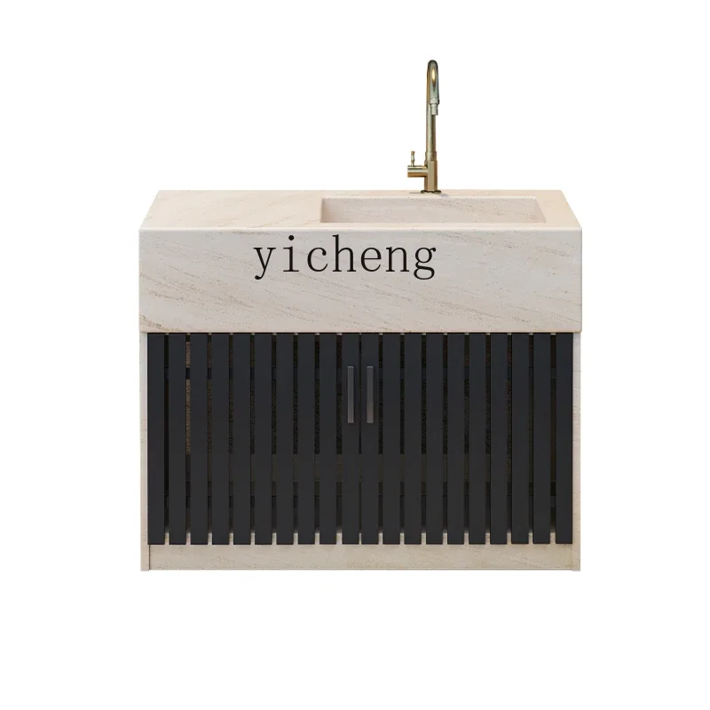 

Platform Marble Laundry Tub Balcony Home Sink with Washboard Outdoor Pool Inter-Platform Basin