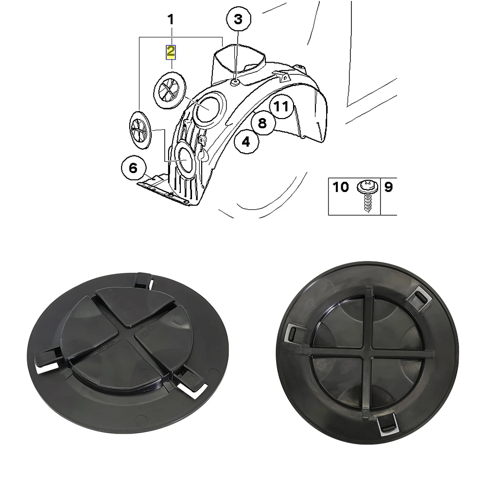 Крышка переднего колеса для MIni R55 R56 R58 R60 F55 F60, крышка для переднего колеса, внутренняя подкладка, крышка для фар Bmw Mini Cooper