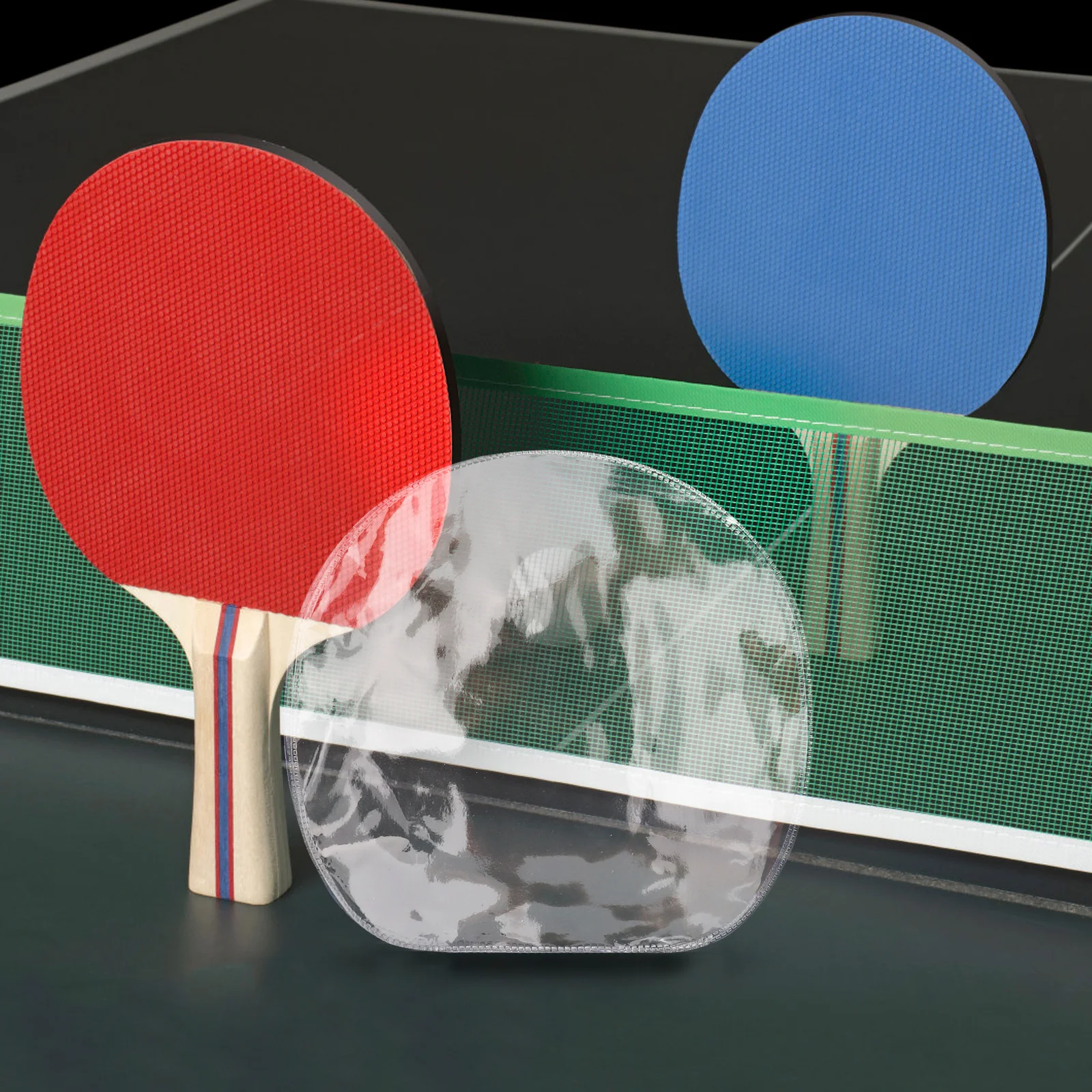 

10pcs Ping Pong Racket Protective Film Adhesive Surface Cover Durable Table Tennis Paddle Guard Compact Portable Racket