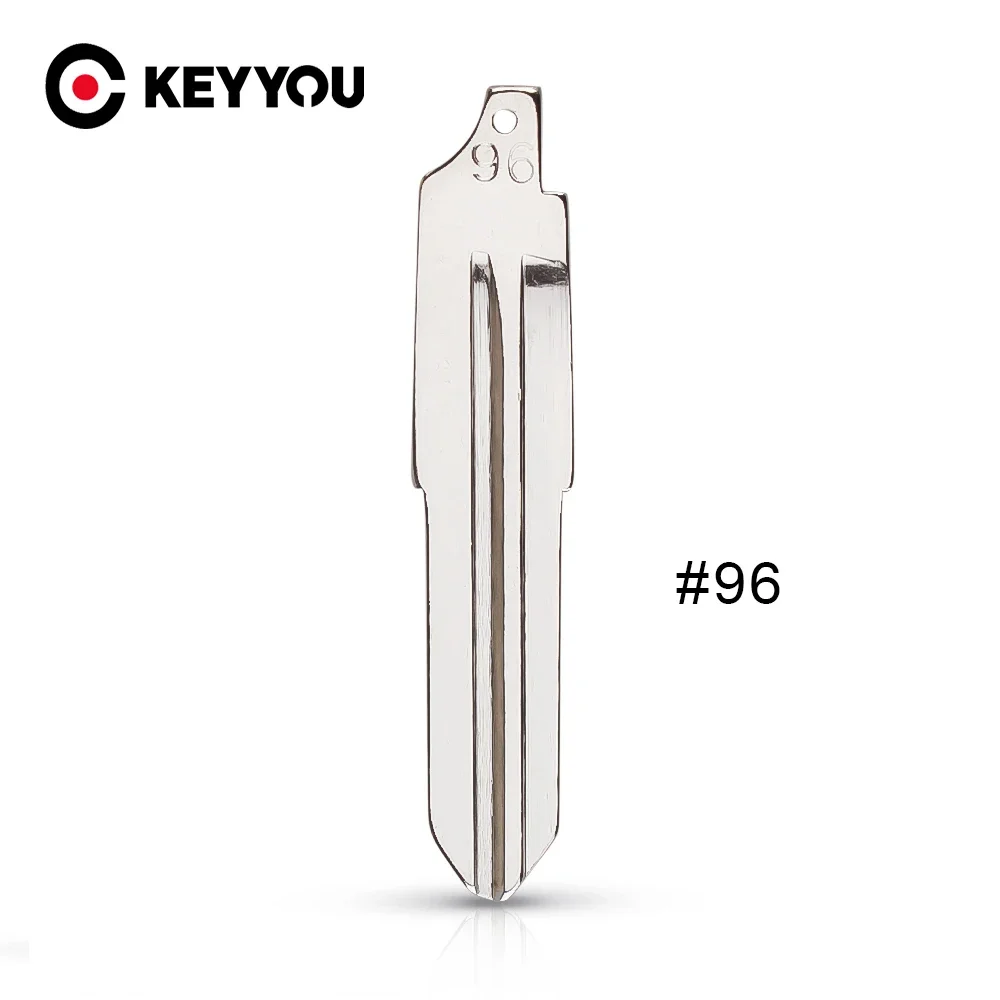 

KEYYOU 10PCS NO.96 KD #96 Blade For ChangAn For BMW Mini Auto Key Blade Car Remote Uncut Blank Metal Blade Type