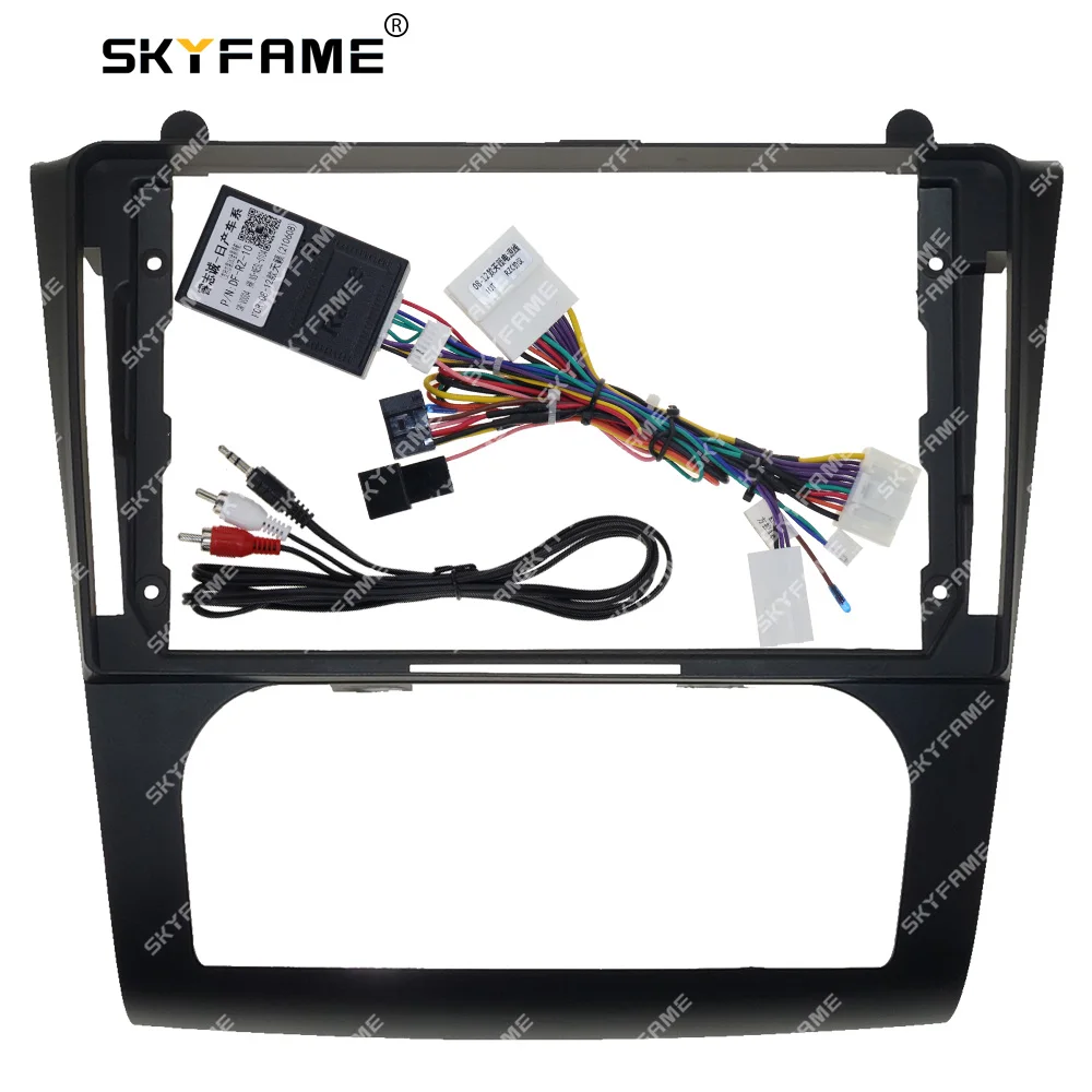 SKYFAME Car Frame Fascia Adapter Canbus Box Decoder Android Radio Dash Fitting Panel Kit For Nissan Altima Teana