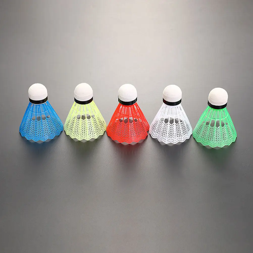 

12Pcs Plastic Badminton Shuttlecocks Foam Ball Head Sturdy Elastic Strong Resistance for Beginners Trainers Family Play Colorful