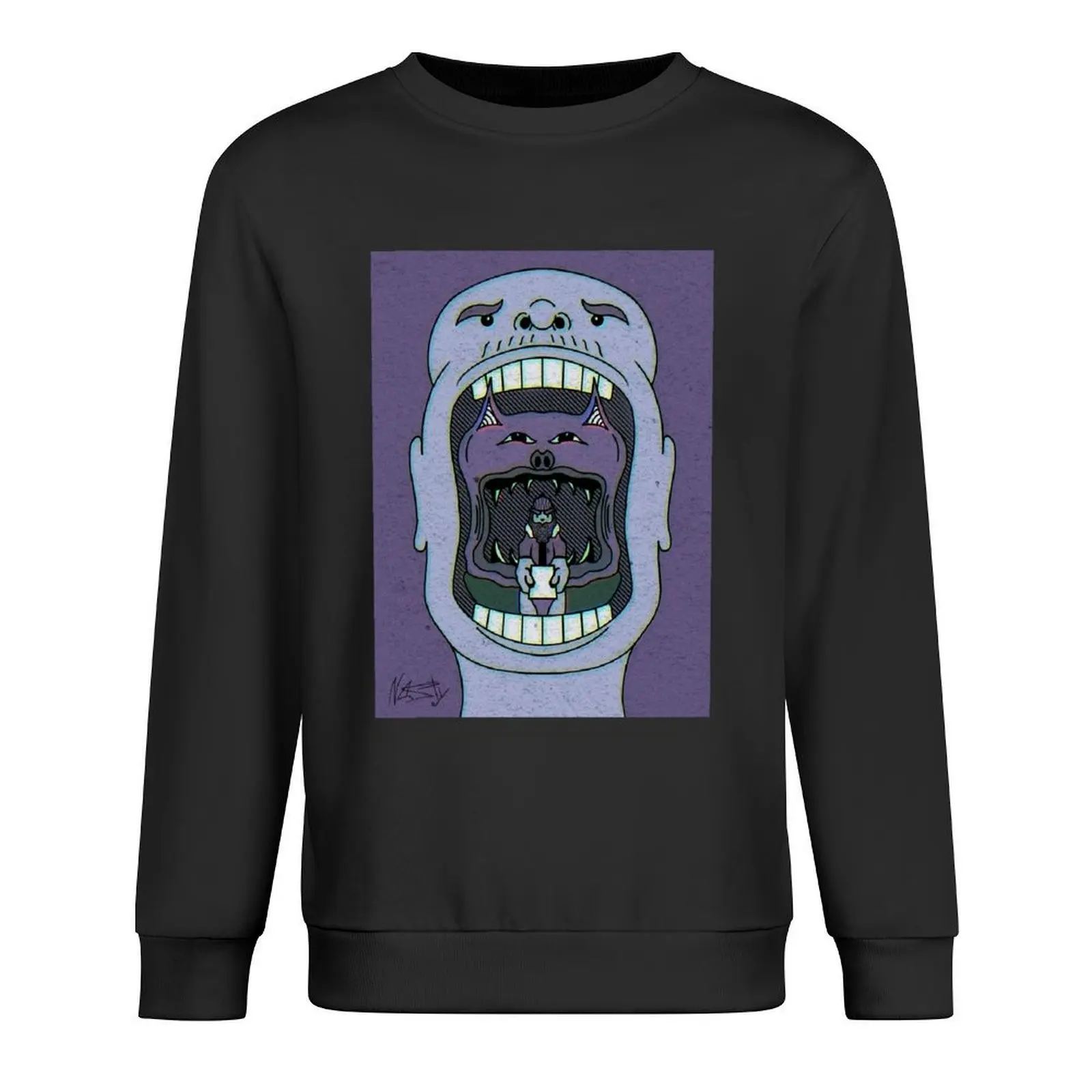 

Open Wide - Purp Pullover autumn men's coat mens designer clothes mens clothing hooded sweatshirts