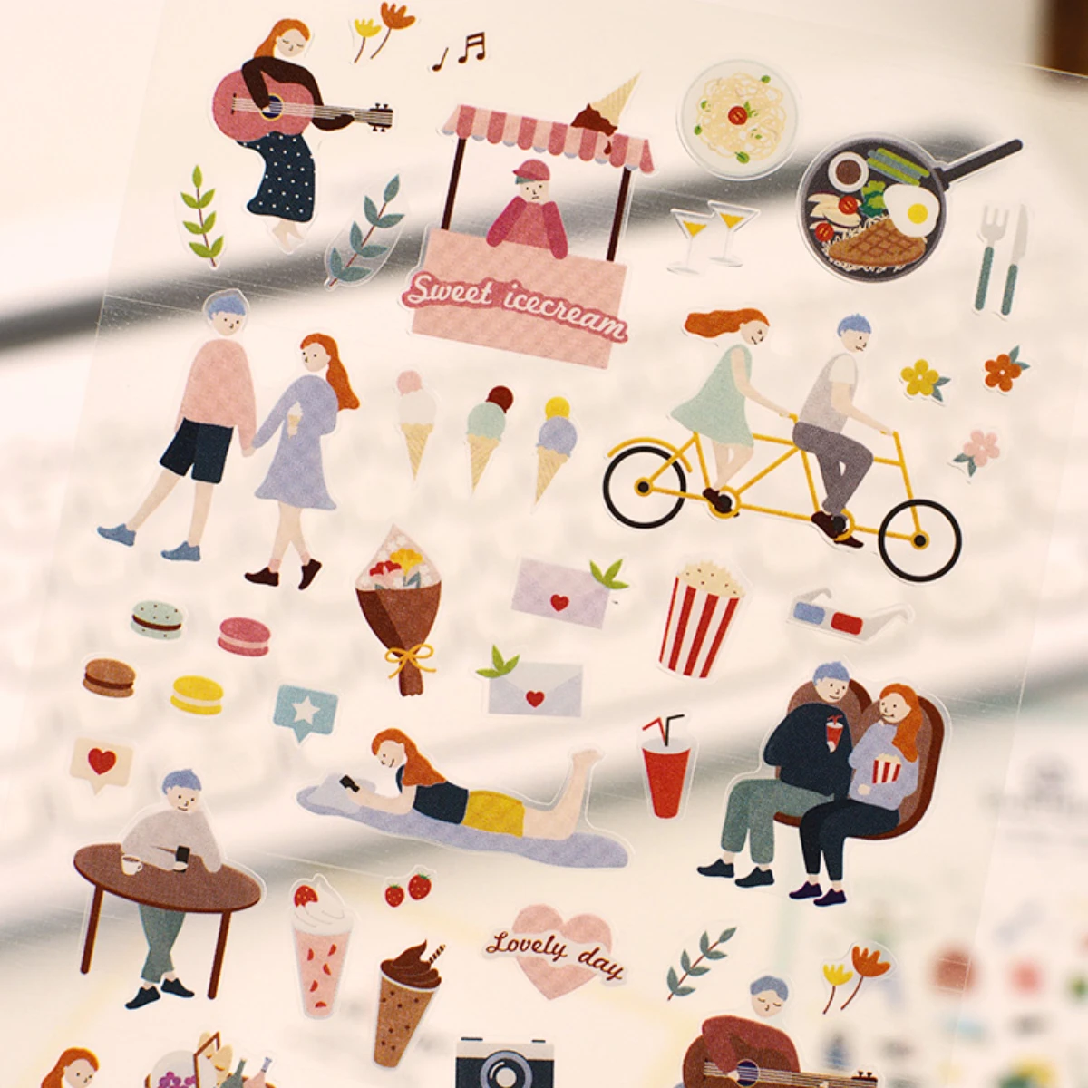 Korean Import Suatelier Lovely Happy Day Stickers Scrapbooking Diy Journal Stationery Sticker Deco School Supplies Gift